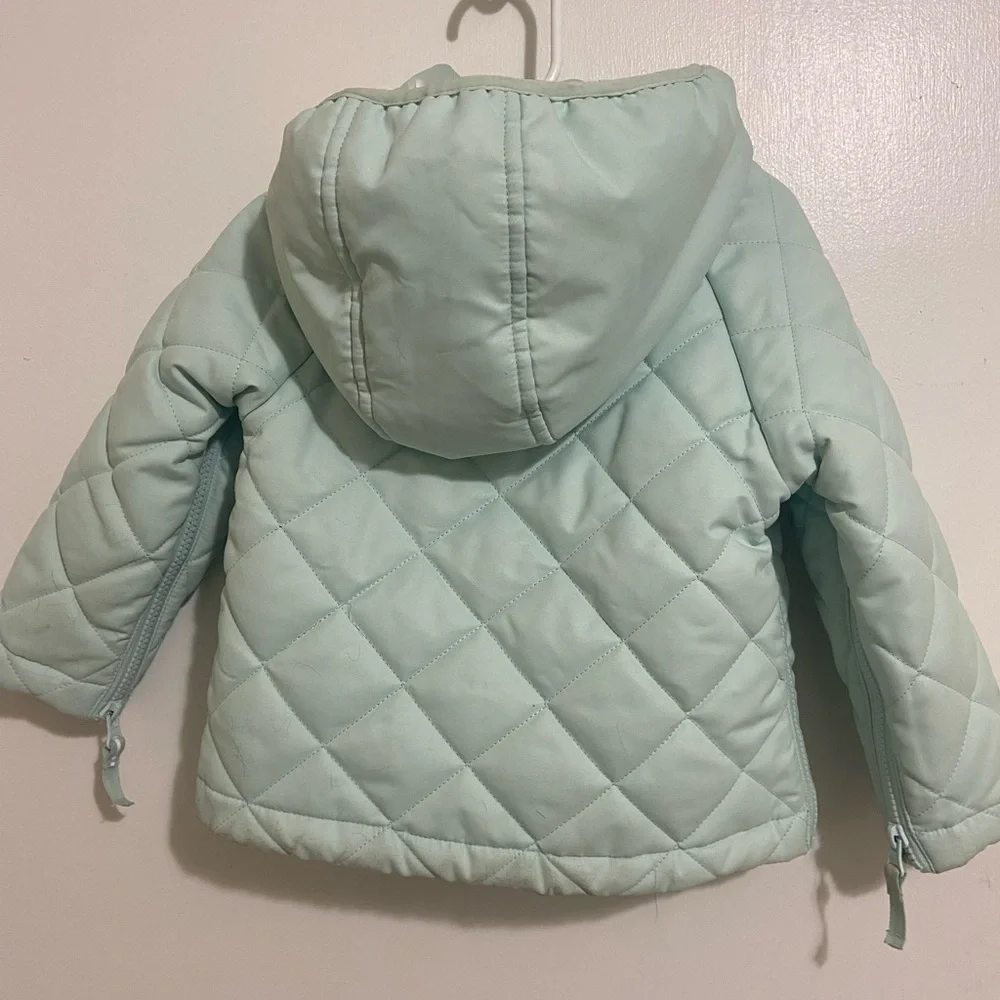 Cat & Jack Light Blue Jacket girls size 3T hooded